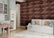 Stacked Slate Brown 3D PVC Wall Panels for Interior Decor, Bathrooms, Lobbies (10-Pieces)