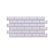 White Tile Gray Seam 3D PVC Wall Panels for Interior Decor (10-Pieces)