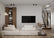 White Tile Pink Seam 3D PVC Wall Panels for Interior Decor (10-Pieces)