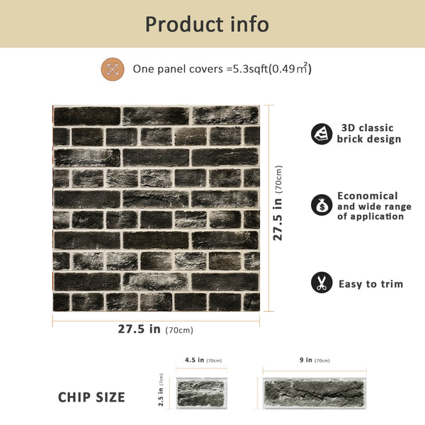 brick design wall panel