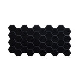 Black Hexagon 3D PVC Wall Panels for Interior Decor (10-Pieces)