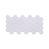White Hexagon 3D PVC Wall Panels for Interior Decor (10-Pieces)