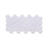 White Hexagon 3D PVC Wall Panels for Interior Decor (10-Pieces)