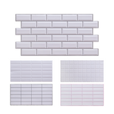 3D Wall Panels – Subway Tile (Gray Seam)