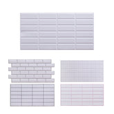 3D Wall Panels – Plain White (10pcs | 53 Sq Ft)