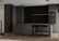 Black Hexagon 3D PVC Wall Panels for Interior Decor (10-Pieces)