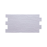 Plain White Slate 3D PVC Wall Panels for Interior Decor, Bathrooms, Lobbies (10-Pieces)