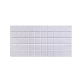 White Square Tile 3D PVC Wall Panels for Interior Decor, Bathrooms, Lobbies (10-Pieces)