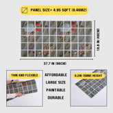 3D Ocean Tile Wall Panels – 10pcs (53 Sq Ft)