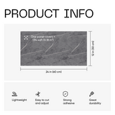 Pacific Gray Marble SXP Peel and Stick Backsplash Wall Panels (10-Pieces)
