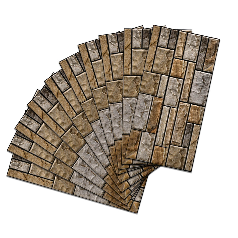 Brown stone wall in 3D - top wall art for modern homes