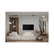 White Tile Gray Seam 3D PVC Wall Panels for Interior Decor (10-Pieces)