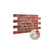 Peel & Stick Old Red Brick 3D PVC Wall Panels (5-Pieces)