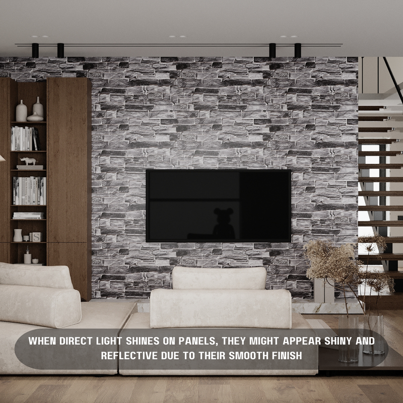 PVC Plastic Wall Panels 3D Decorative Tiles Cladding - Karelian (Pack 30 Pcs/14.70 Sqm