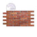 Peel & Stick Red Brick 3D PVC Wall Panels (5-Pieces)