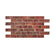 Peel & Stick Old Red Brick 3D PVC Wall Panels (5-Pieces)