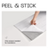 Plain White Marble SXP Peel and Stick Backsplash Wall Panels (10-Pieces)