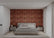 Peel & Stick Red Brick 3D PVC Wall Panels (5-Pieces)