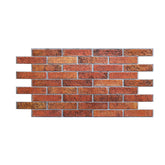 Red Brick3D PVC Wall Panels for Interior Decor (10-Pieces)
