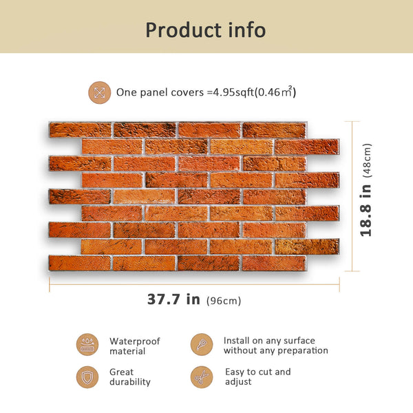red brick wall panel