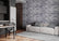 Stacked Slate Gray 3D PVC Wall Panels for Interior Decor, Bathrooms, Lobbies (10-Pieces)