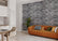 Stacked Slate Gray 3D PVC Wall Panels for Interior Decor, Bathrooms, Lobbies (10-Pieces)